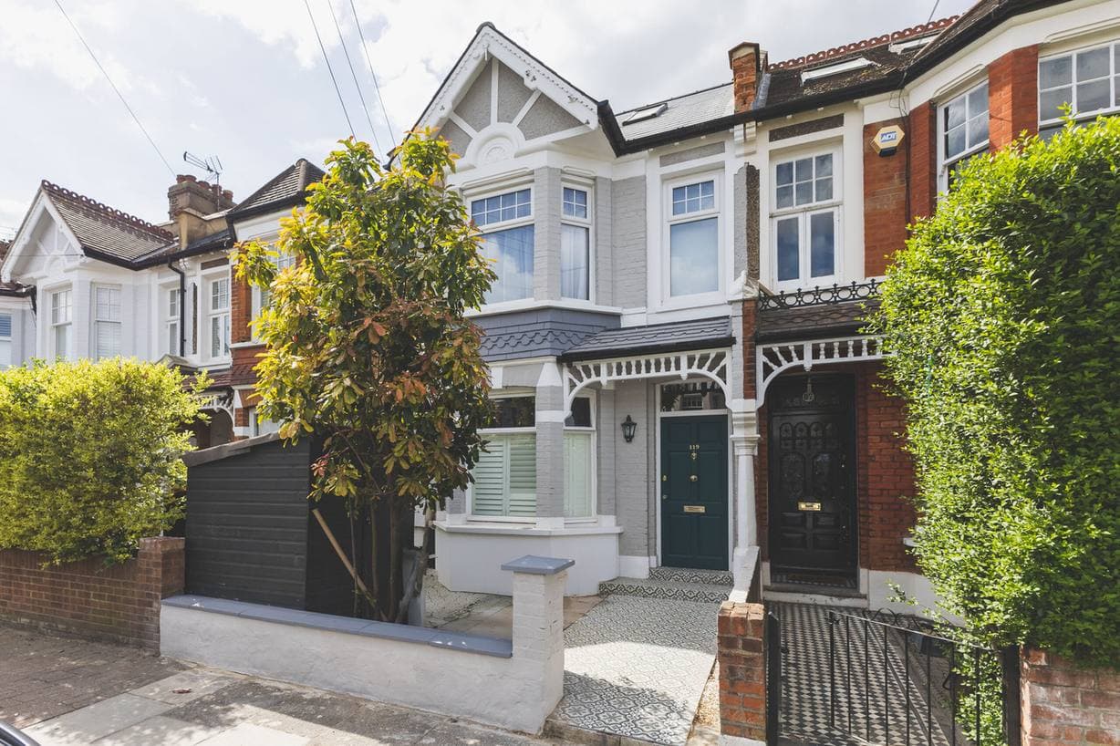 Edwardian semi-detached house with bay windows