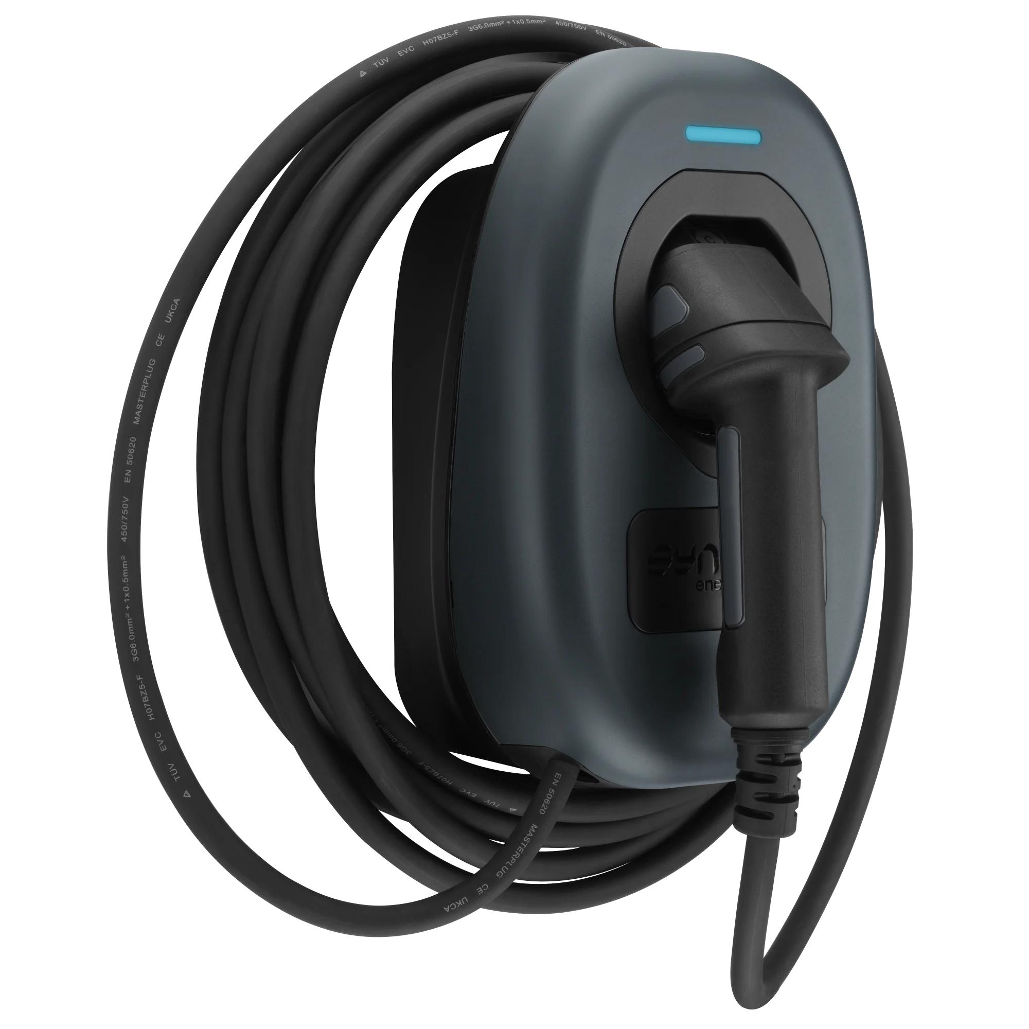 EV Charger, Tethered, 7.5m, Mode 3, 7.4kW - Wi-Fi, Ethernet
