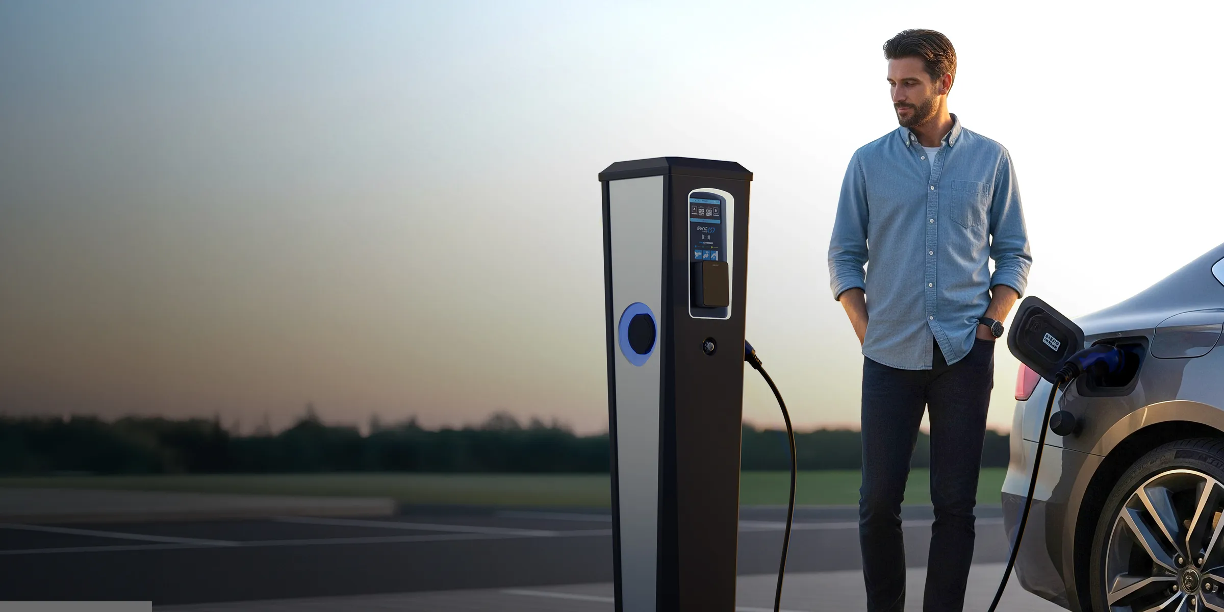 Commercial EV charging install